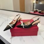 Valentino Bepointy Slingback Pumps Black 6W2S0Ll3Dal 790 - Image 6