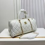 [Super Vip 1:1] Chanel Large Bowling Bag White 31Cm As5579 B20894 10601 - Image 3