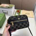 Gucci Ophidia Shoulder Bag Gg Denim Mini Black 17Cm - Image 2