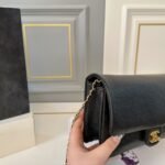 Chanel Mini Flap Bag Grained Shiny And Gold Tone Metal Black 23Cm As5218 B18321 94305 - Image 3