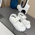 Miumiu Sporty Matelasse Nappa Leather Sandals White 5X135E 88T F0009 F 010 - Image 2