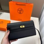 Hermes Kelly Classique To Go Wallet Black 19Cm H080255Cc89 - Image 2