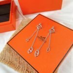 Hermes New Farandole Earrings Silver H119540B 00 - Image 5