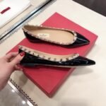 Valentino Patent Rockstud Ballet Flat Black 5W2S0403Vnw N91 - Image 3
