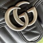 Gucci Gg Marmont Mini Shoulder Bag Black 22Cm 446744 Um8An 1000 - Image 10