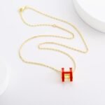 Hermes Mini Pop H Pendant Red And Gold H147992F 12 - Image 2