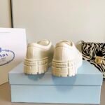 Prada Double Wheel Re Nylon Gabardine Sneaker White 1E260M 3Lfx F0009 F B050 - Image 4