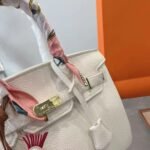 Hermes Birkin 25 Gold Hardware Epsom White 25Cm - Image 7