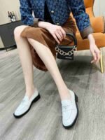 Prada Patent Leather Loafers White 1D902M 069 F0009 F 025 - Image 8