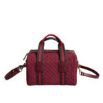 Gucci Mini GG Handbag GG Canvas Dark Red 20Cm