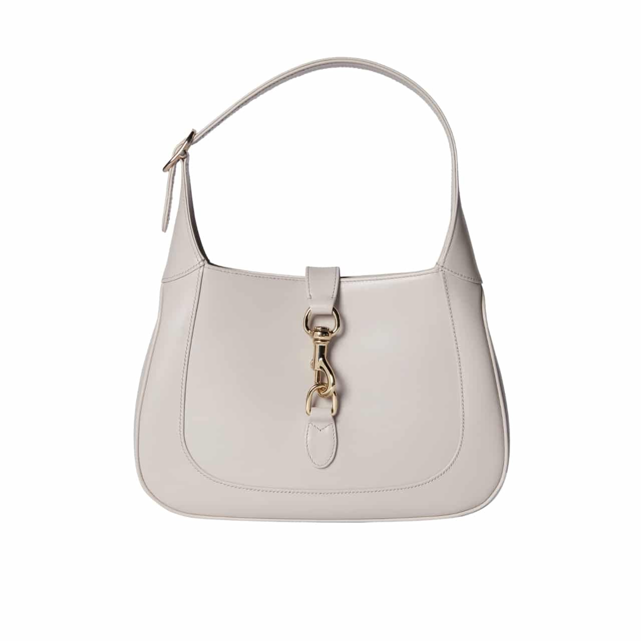6-22 Gucci Jackie 1961 Medium Tote Bag Light Grey Leather 27Cm 782849 Aaddx 1741 - Image 1
