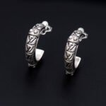 Louis Vuitton Lv Lozine Hoop Earrings Silver M03168 - Image 3