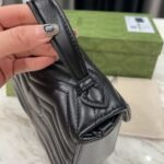 Gucci Gg Marmont Small Top Handle Bag Black 21Cm 702563 Dtdfv 1000 - Image 5