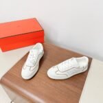 Hermes Match Sneaker Blanc And Naturel H261000Z 91360 - Image 6