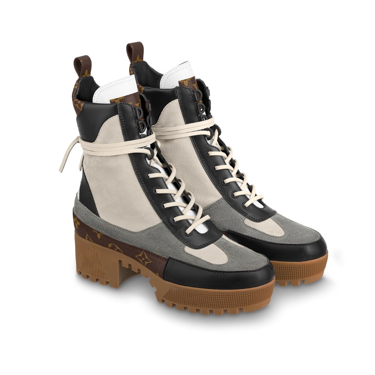 63-25 Louis Vuitton Laureate Ankle Boots Dark Grey 1Aap8B - Image 1