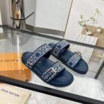 Louis Vuitton Bom Dia Flat Comfort Mule Navy Blue 1Ahmc7 - Image 2