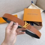 Louis Vuitton Lv Initials Reversible Belt Brown 30Mm M9151U - Image 2
