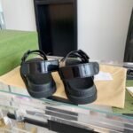 Gucci Women’S Mini Double G Sandal Rubber ‎Black 660243 J8700 1000 - Image 6