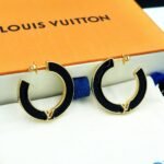 Louis Vuitton Lv Initiales Earrings Black M03026 - Image 3
