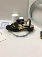Gucci Women’S Sandal With Horsebit Black 655413 Bko00 1000 - Image 4