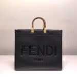 Fendi Sunshine Large Black Leather Shopper 41Cm 8Bh372Abvlf0Kur - Image 2
