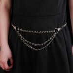 Chanel Cc Chain Faux Pearls Belt Gold Black - Image 2