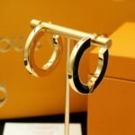 Louis Vuitton Lv Initiales Earrings Black M03026 - Image 5