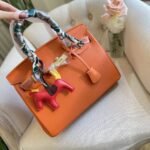 Hermes Birkin 35 Togo Leather Gold Hardware Orange 35Cm - Image 2