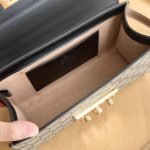 Gucci Padlock Small Shoulder Gg Supreme Canvas Black 22Cm ‎735103 Klqjg 9785 - Image 9