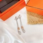 Hermes New Farandole Earrings Silver H119540B 00 - Image 4
