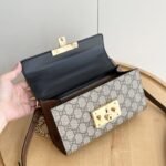 Gucci Padlock Small Shoulder Gg Supreme Canvas Black 22Cm ‎735103 Klqjg 9785 - Image 3