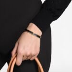 Louis Vuitton Lv Initiales Bracelet Black M1729M - Image 7