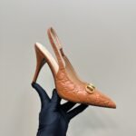 Gucci Women’s Horsebit Pump Gg Leather Light Brown 792065 Aaegj 2712 - Image 5