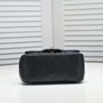 Chanel Mini Flap Bag With Camellia Flower Chain Black 18Cm - Image 6