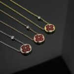 Louis Vuitton Color Blossom Bb Sun Pendant Pink Gold Necklace Red Q93826 - Image 3