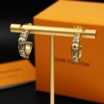 Louis Vuitton Lv Lozine Hoop Earrings Gold - Image 5