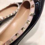 Valentino Patent Rockstud Ballet Flat Black 5W2S0403Vnw N91 - Image 4