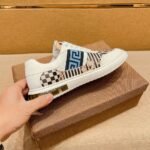 Fendi Domino Fabric Low Sneakers Blue Ff - Image 3