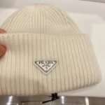 Prada Wool And Cashmere Beanie Silver White Umd489 3Im F0009 S 211 - Image 3