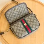 Gucci Ophidia Small Top Handle Bag Beige And Dark Brown 20Cm ‎836843 Fae0J 9867 - Image 6