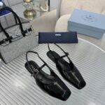 Prada Patent Leather Slingback Ballerinas Black 1F828N 069 F0002 F 015 - Image 4