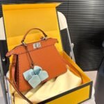 Fendi Peekaboo Iseeu Petite Selleria Bag Brown 27Cm 8Bn335Arbbf0Emr - Image 2