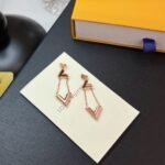 Louis Vuitton Lv Volt Upside Down Earrings Pink Gold - Image 2