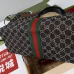 [Super Vip 1:1] Gucci Giglio Large Tote Bag Gg Denim Black And White 60Cm 853971 Fafyu 1155 - Image 7