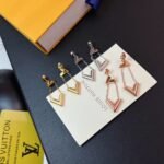 Louis Vuitton Lv Volt Upside Down Earrings Pink Gold - Image 4
