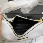 Prada Arqué Leather Shoulder Bag White 23Cm 1Bc194 Ask F0Pg7 V Ooo - Image 4