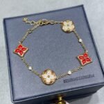 Louis Vuitton Color Blossom Bb Multi-Pattern Bracelet Pink Gold Qa5122 - Image 2