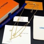 Louis Vuitton Lv Floragram Necklace Gold M00981 - Image 3