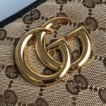 Gucci Gg Marmont Small Shoulder Bag Beige Ebony 24Cm 447632 Hvkeg 9772 - Image 2