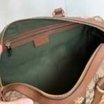 Gucci Ophidia Medium Boston Bag Beige And Brown GG Canvas 30Cm ‎857595 FAFUF 9870 - Image 9